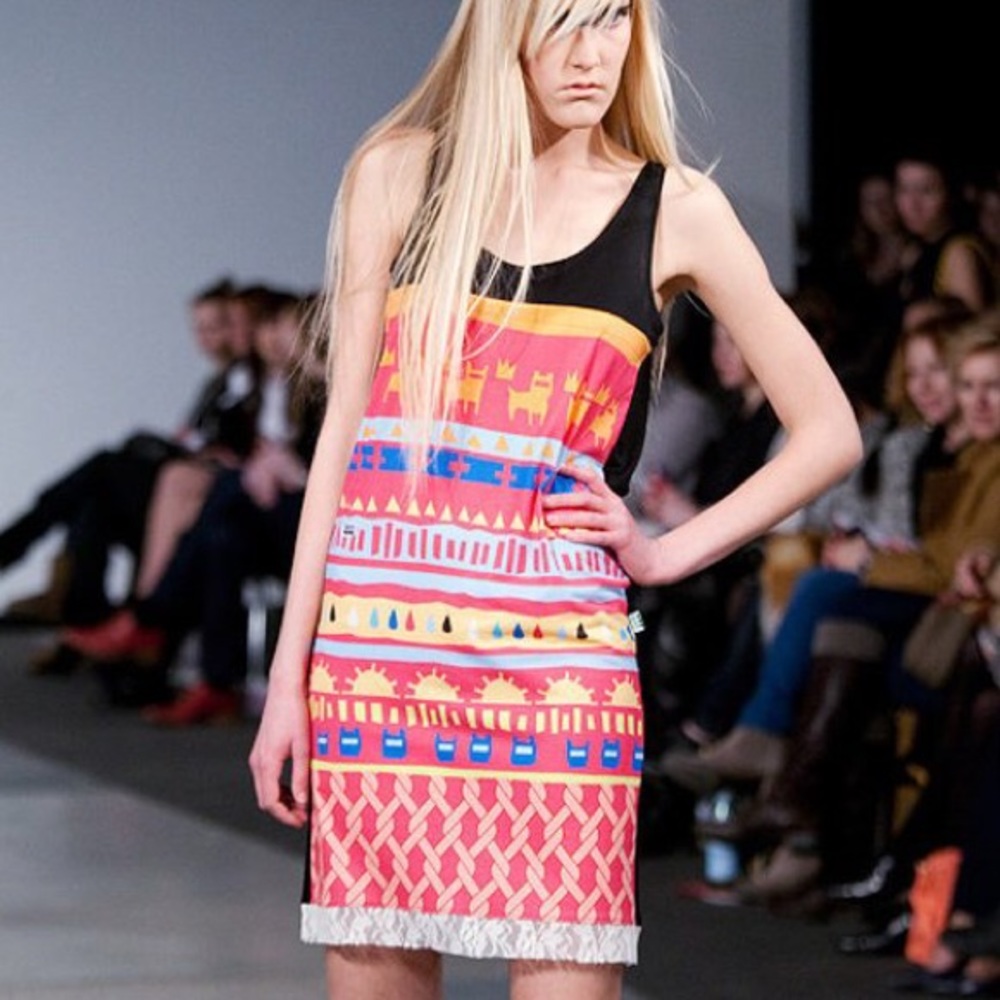 Unique Colorful Tribal Stretch Lace Dress  Qooqoo